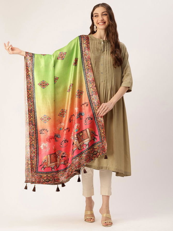 Sangam Vol 1 By Bunawat Printed Designer Cotton Dupatta Wholesalers In Delhi
